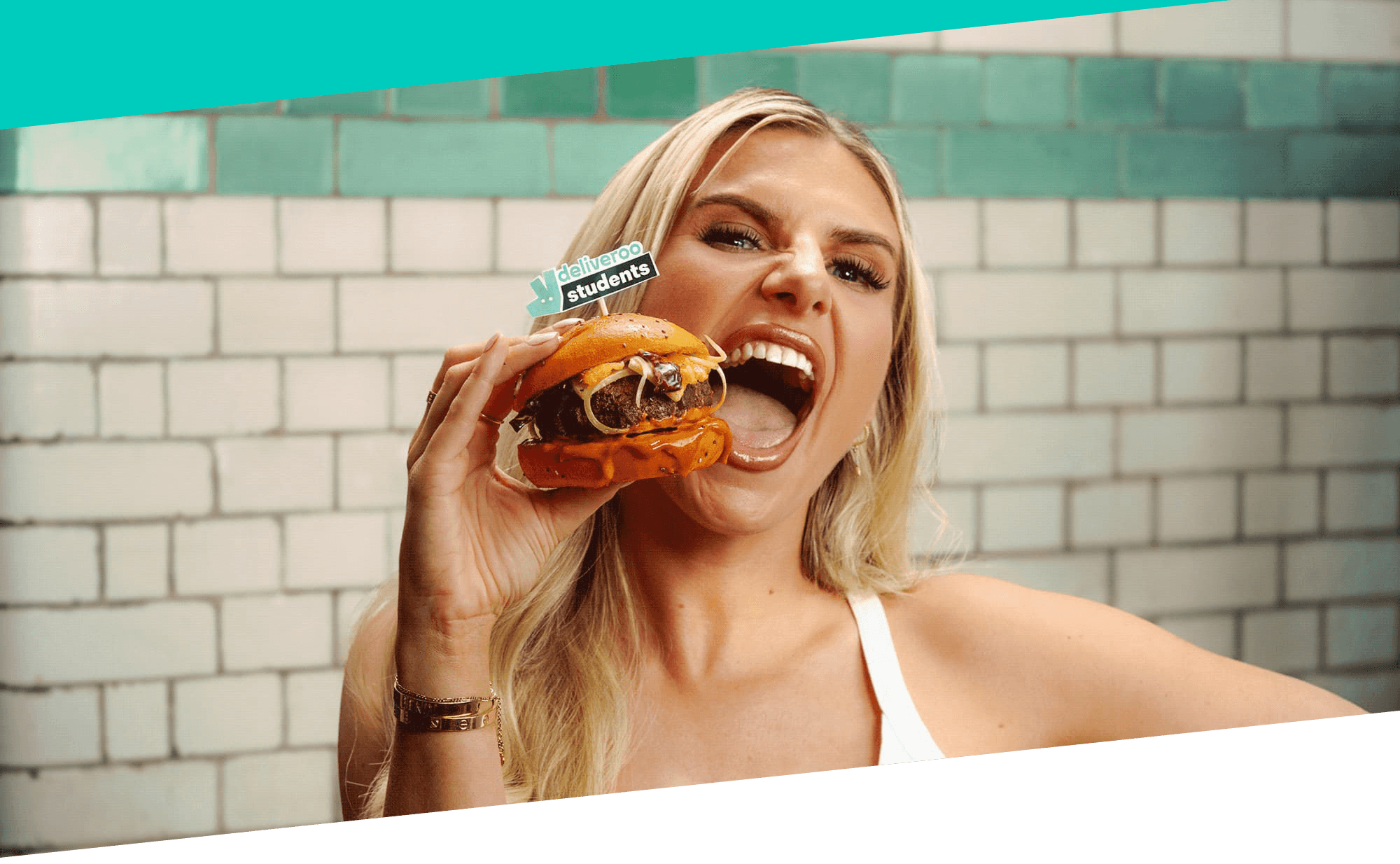 Jenna Hope holding a Boost Burger